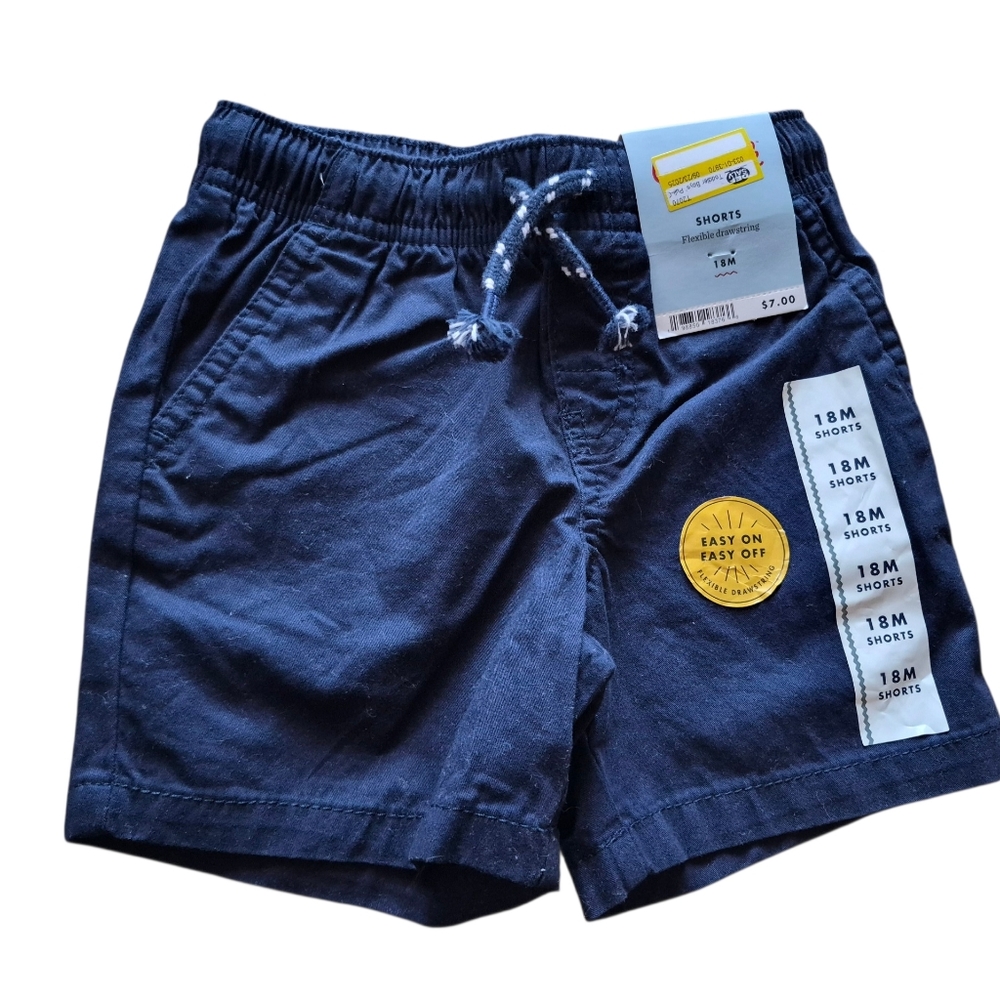 Cat & Jack Navy Pull-On Toddler Shorts with Drawstring